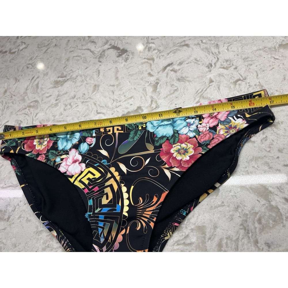 Johnny Was swim bikini bottom peace floral hipster vibrant beach pool boho XL - Picture 9 of 10